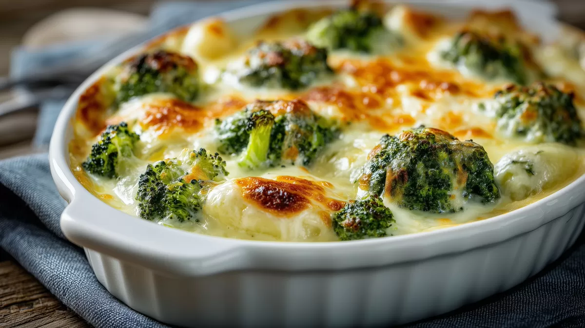 Brokkoli-Kartoffel-Auflauf mit knuspriger Käsekruste
