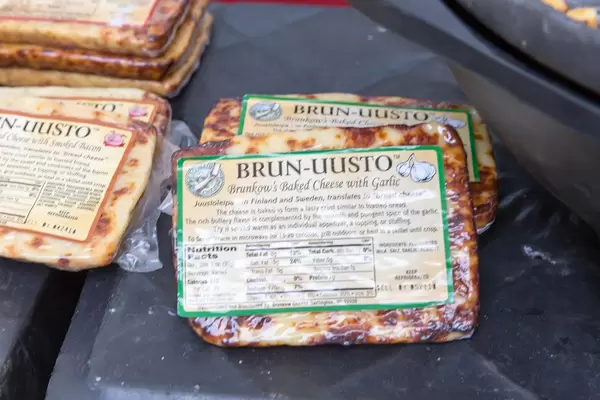 Brun-uusto Bread Cheese with garlic - City Market, Chicago