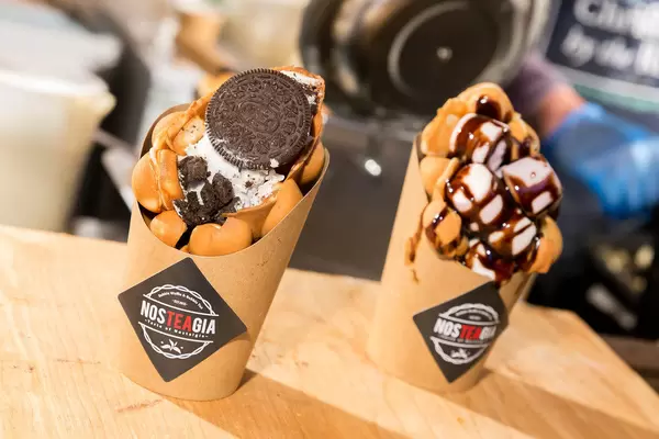 Bubble Waffle: Mr. Oreo & Marshmellow Chocolate
