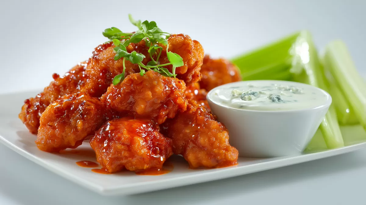 Buffalo Chicken Tenders mit Blue Cheese Dip