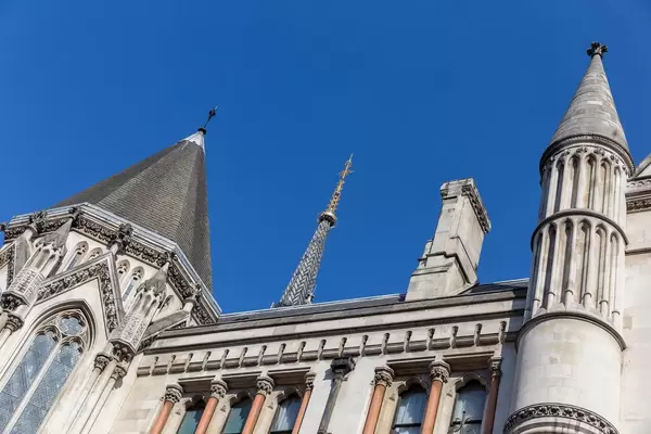 Building of the Royal Courts of Justice in London