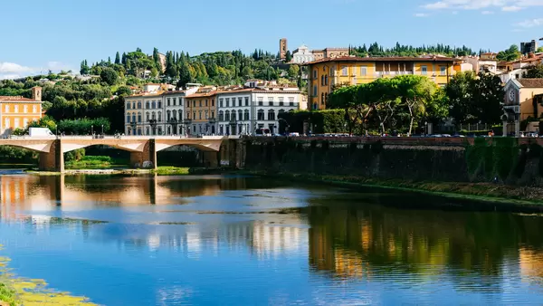 Building reflection in Florence