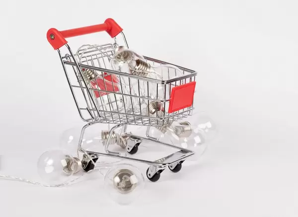 Bulbs in shopping cart