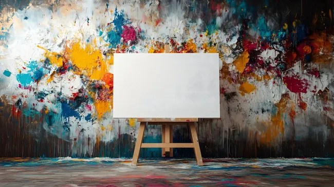 Bunte abstrakte Malerei auf Leinwand