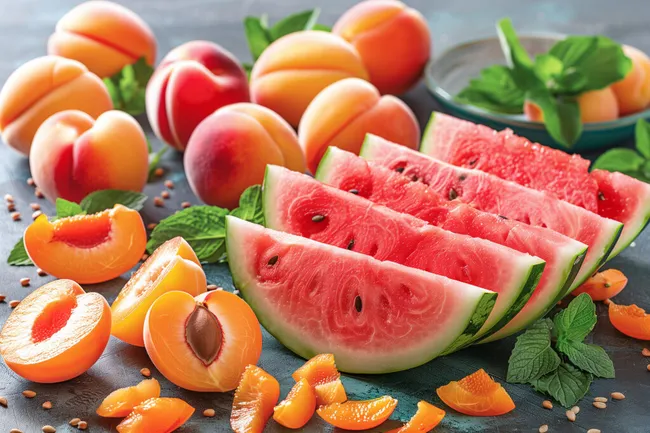 Bunte Auswahl an Sommerfrucht