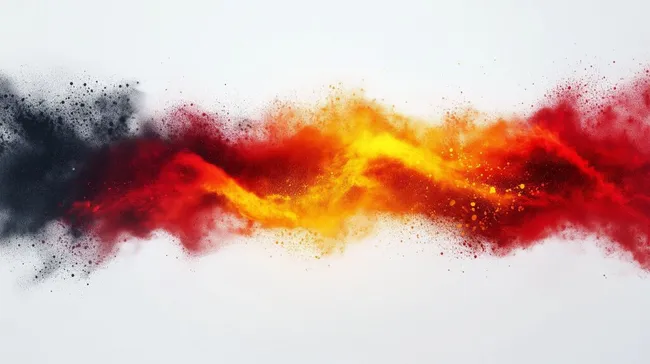 Bunte Farbexplosion im Panorama-Stil