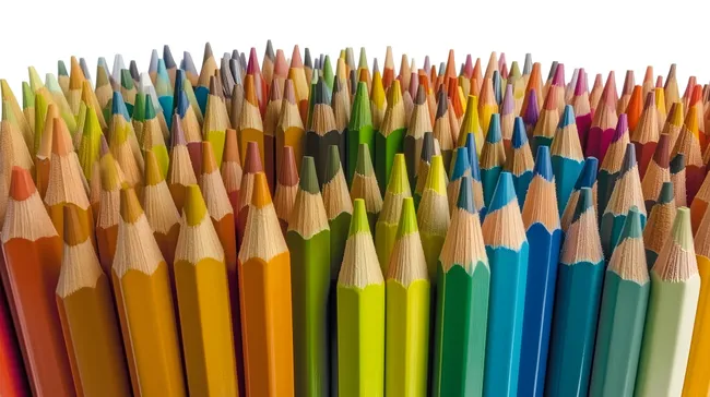 Bunte Farbstifte als Hintergrund