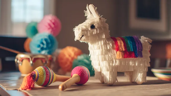 Bunte Fiesta-Dekorationen für lateinamerikanische Feste