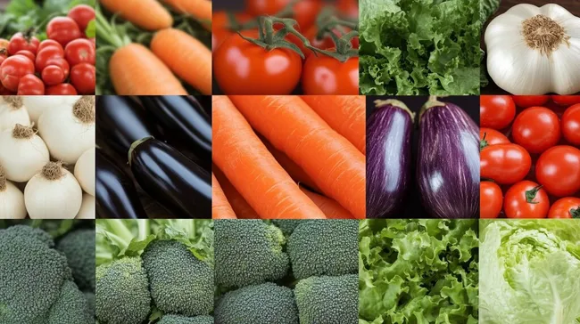 Bunte Gemüseauswahl für gesunde Ernährung