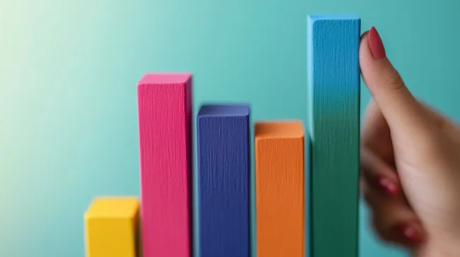 Bunte geometrische Formen für kreative Präsentationen