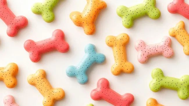 Bunte, geschmackvolle Hundeleckerchen für gesunde Vierbeiner