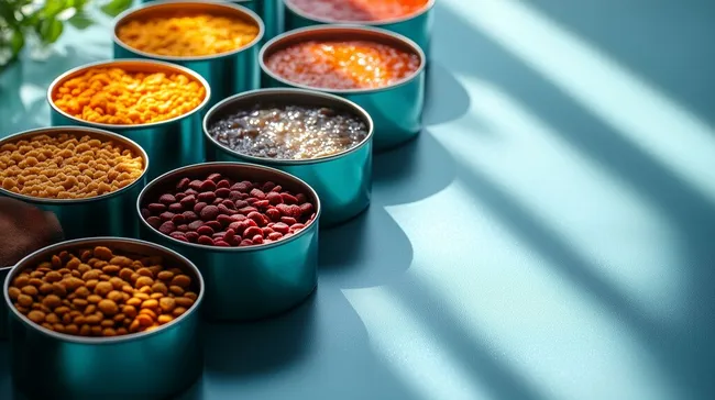 Bunte Gewürzdosen in minimalistischem Arrangement