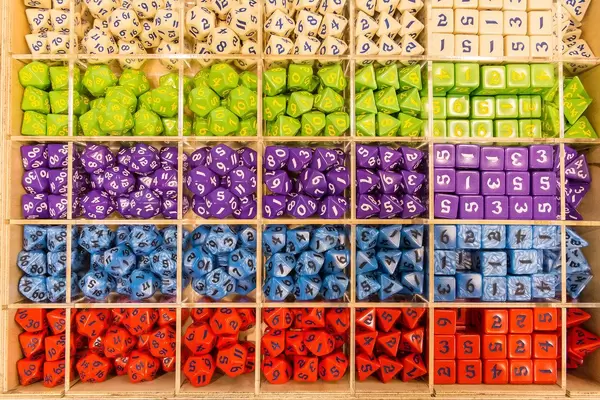 Bunte Große Spielewürfel in verschiedenen Variationen