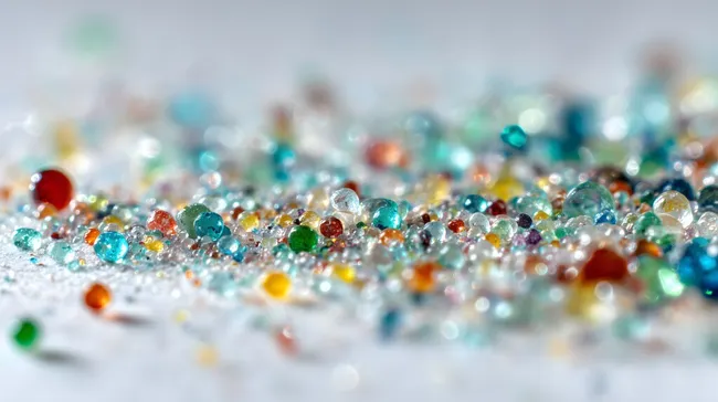 Bunte Kristalle und Edelsteine im Makrofoto