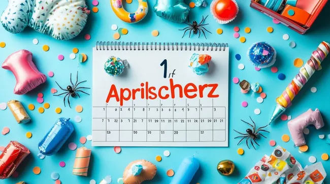 Bunte Osterdekoration für Aprilscherze