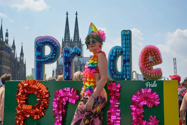 Bunte Parade beim Kölner Christopher Street Day