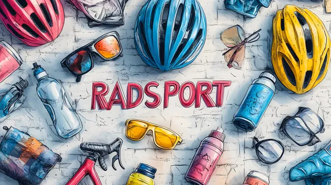 Bunte Radsport-Ausrüstung für dynamischen Lifestyle