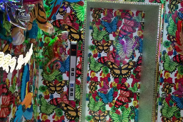Bunte Schmetterling-Tapeten im Aufzug