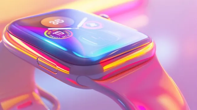 Bunte Smartwatch - modernes Fitness-Tracker-Design