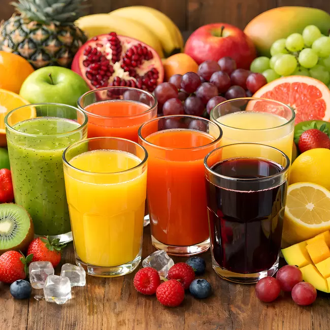 Bunte Vielfalt an köstlichen Obst-Smoothies