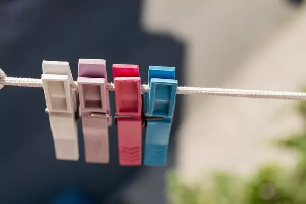 Bunte Wäscheklammern