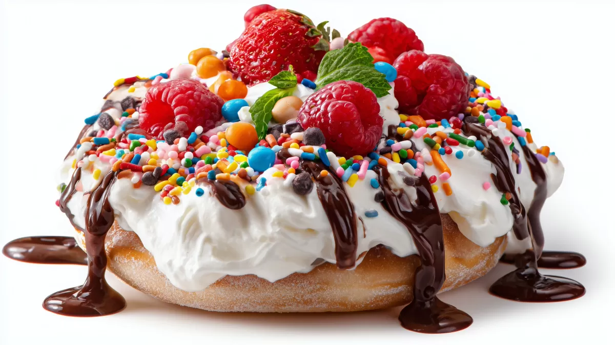 Bunter Beeren-Traum mit Sahne und Schokolade