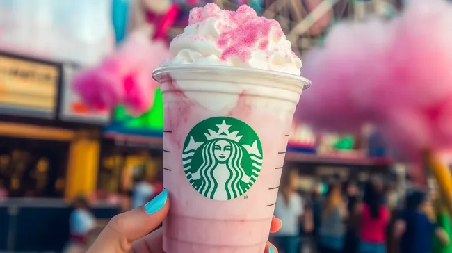 Bunter Frappuccino-Genuss auf dem Jahrmarkt