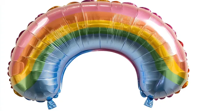 Bunter Regenbogenballon für bunte Partys und Feiern