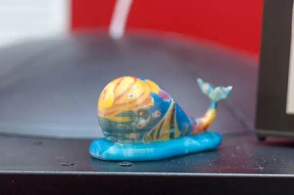 Bunter Wahl gedruckt mit einem XYZprinting da Vinci Color AiO