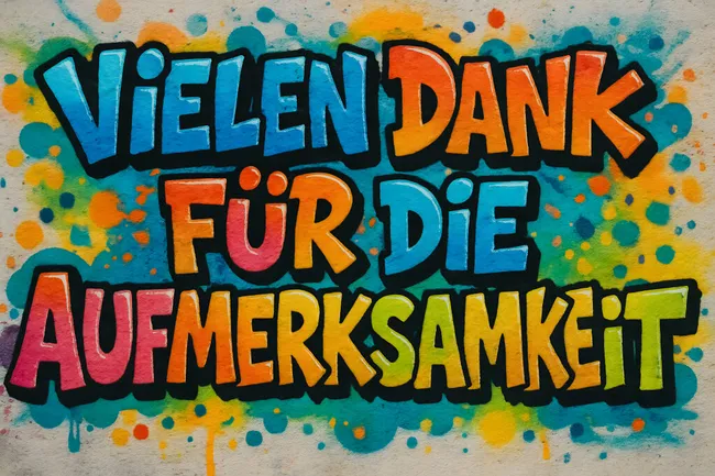 Buntes Graffiti-Kunstwerk mit motivierender Botschaft