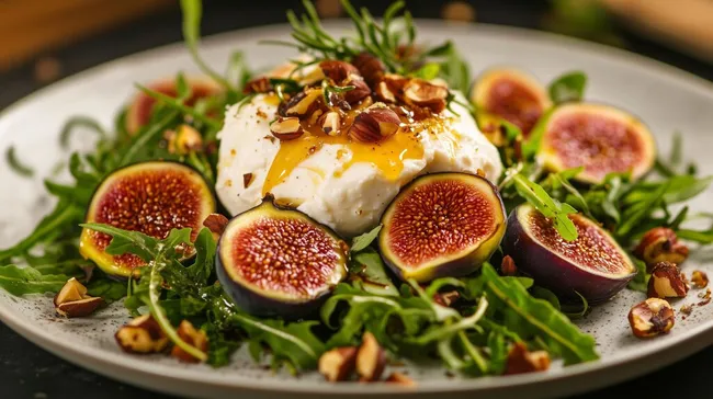 Burrata-Salat mit Feigen und Honig