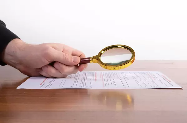 Businessman Analyzing Document