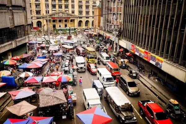 Busy Street in Manila