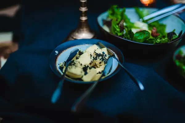 Butter With Peppers And Salads