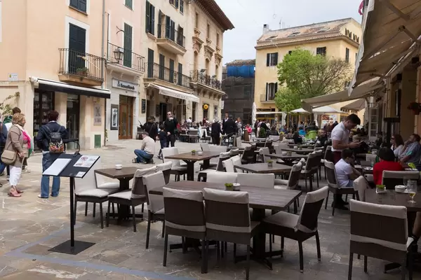 Café im Herzen von Alcúdia