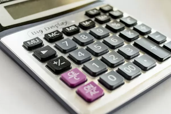 Calculator , close up