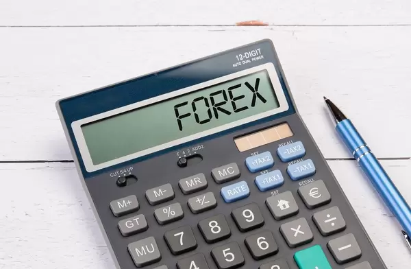 Calculator with the word Forex on the display