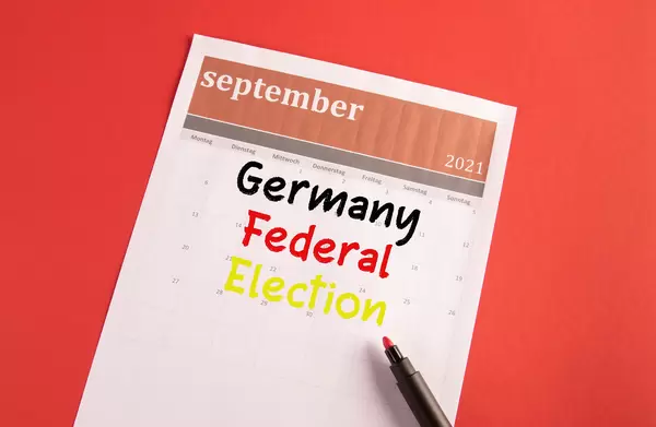 Calendar with Germany Federal Election text