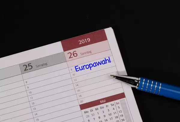 Calender with Europawahl text