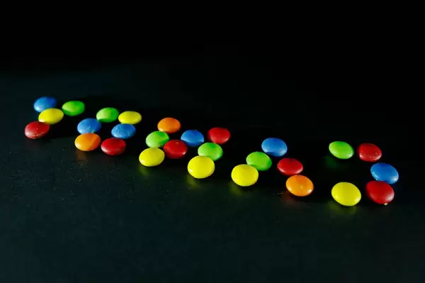 Candy forming the word CANDY  Flip 2019