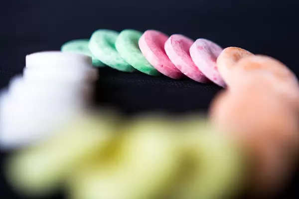 Candy in shape of pills