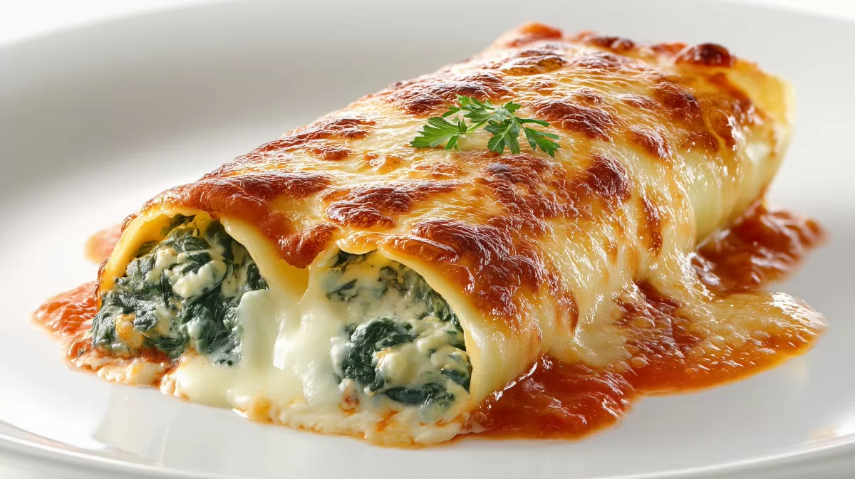 Cannelloni mit Spinat und Frischkäse überbacken kostenlos herunterladen