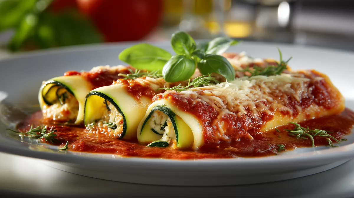 Cannelloni mit Thunfisch Füllung in Tomatensauce