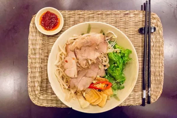 Cao Lau, the Traditional Hoi An Noodles with Pork Char-Siu