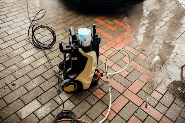 Car Cleaning Karcher Kit On The Ground