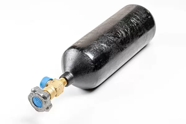 Carbon dioxide balloon on a white background (Flip 2020)