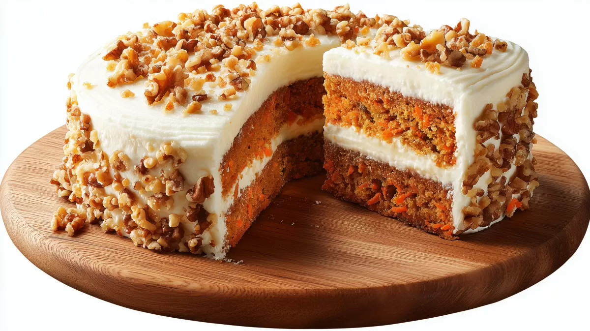Carrot Cake mit Frischkäsetopping Karottenkuchen amerik