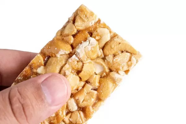 Cashew Bar in the hand