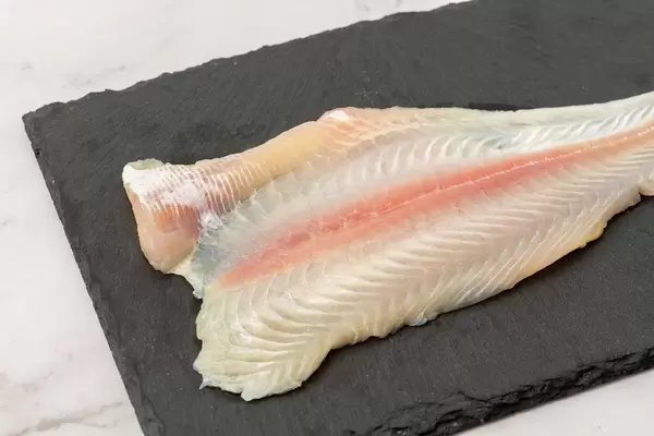 Catfish Fillet on the stone black tray