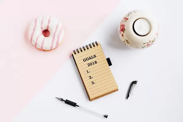 Celebrating New Years Eve with making a list of goals for 2018